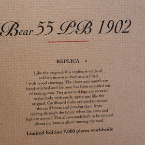BOXED: Vintage 2002 STEIFF BEAR. Very Large Classic LIMITED EDITION "Bear 55 PB 1902" Bear EAN (663123)