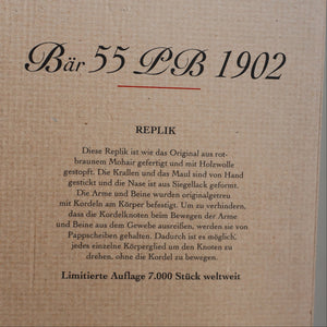 BOXED: Vintage 2002 STEIFF BEAR. Very Large Classic LIMITED EDITION "Bear 55 PB 1902" Bear EAN (663123)