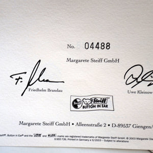 BOXED: Vintage 2004 STEIFF BEAR. Very Large Classic LIMITED EDITION Baerle 43 PAB 1904 Bear (404153)