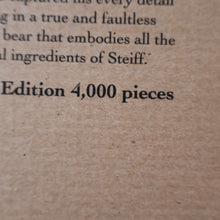 Load image into Gallery viewer, BOXED: Vintage 2002 STEIFF BEAR. Large Classic LIMITED EDITION British Collector&#39;s Bear (660726)
