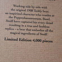 Load image into Gallery viewer, BOXED: Vintage 2002 STEIFF BEAR. Large Classic LIMITED EDITION British Collector&#39;s Bear (660726)
