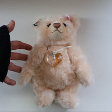 Load image into Gallery viewer, BOXED: Highly Collectable &quot;Jewels&quot; Vintage 2007 SWAROVSKI STEIFF BEAR with Christmas Crystal Heart Pendant (669873)
