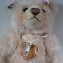 Load image into Gallery viewer, BOXED: Highly Collectable &quot;Jewels&quot; Vintage 2007 SWAROVSKI STEIFF BEAR with Christmas Crystal Heart Pendant (669873)

