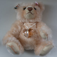 Load image into Gallery viewer, BOXED: Highly Collectable &quot;Jewels&quot; Vintage 2007 SWAROVSKI STEIFF BEAR with Christmas Crystal Heart Pendant (669873)
