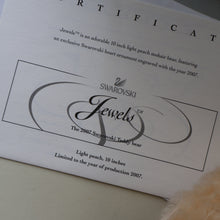Load image into Gallery viewer, BOXED: Highly Collectable &quot;Jewels&quot; Vintage 2007 SWAROVSKI STEIFF BEAR with Christmas Crystal Heart Pendant (669873)
