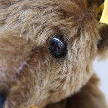 Load image into Gallery viewer, Vintage STEIFF BEAR. Classic 1909 Brown Bear with Large Yellow Satin Ribbon
