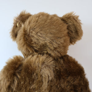 Vintage STEIFF BEAR. Classic 1909 Brown Bear with Large Yellow Satin Ribbon