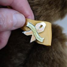 Load image into Gallery viewer, Vintage STEIFF BEAR. Classic 1909 Brown Bear with Large Yellow Satin Ribbon
