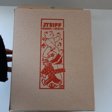 Load image into Gallery viewer, Vintage STEIFF BEAR. Classic 1909 Brown Bear with Large Yellow Satin Ribbon
