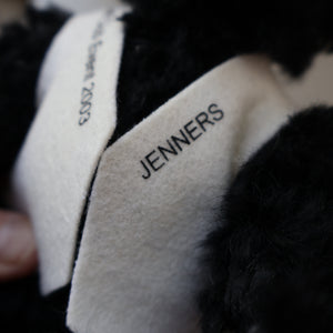 SCOTTISH BEAR. Delightful 2003 Vintage STEIFF BEAR. Limited Edition Small Black Bear Wearing White Felt JENNERS Waistcoat