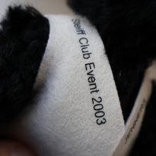 Load image into Gallery viewer, SCOTTISH BEAR. Delightful 2003 Vintage STEIFF BEAR. Limited Edition Small Black Bear Wearing White Felt JENNERS Waistcoat
