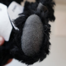 Load image into Gallery viewer, SCOTTISH BEAR. Delightful 2003 Vintage STEIFF BEAR. Limited Edition Small Black Bear Wearing White Felt JENNERS Waistcoat
