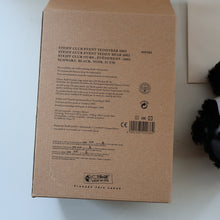 Load image into Gallery viewer, SCOTTISH BEAR. Delightful 2003 Vintage STEIFF BEAR. Limited Edition Small Black Bear Wearing White Felt JENNERS Waistcoat
