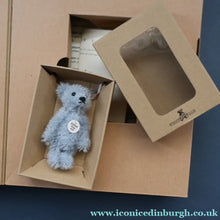 Load image into Gallery viewer, BOXED Collectable Miniature Steiff Club Membership Gift 2004. Pale Blue Bear with Certifcate
