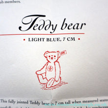 Load image into Gallery viewer, BOXED Collectable Miniature Steiff Club Membership Gift 2004. Pale Blue Bear with Certifcate
