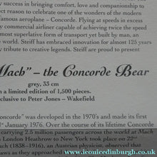 Load image into Gallery viewer, LARGE Steiff Bear. Limited Edition 2004. Captain Mach. The CONCORDE BEAR
