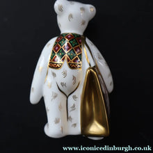 Load image into Gallery viewer, 2004 Royal Crown Derby Special Edition. Goviers Shopper Bear Figurine - Royal Crown Derby Paperweight
