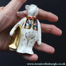 Load image into Gallery viewer, 2004 Royal Crown Derby Special Edition. Goviers Shopper Bear Figurine - Royal Crown Derby Paperweight
