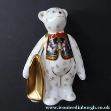 Load image into Gallery viewer, 2004 Royal Crown Derby Special Edition. Goviers Shopper Bear Figurine - Royal Crown Derby Paperweight
