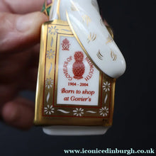 Load image into Gallery viewer, 2004 Royal Crown Derby Special Edition. Goviers Shopper Bear Figurine - Royal Crown Derby Paperweight
