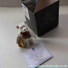 Load image into Gallery viewer, 2004 Royal Crown Derby Special Edition. Goviers Shopper Bear Figurine - Royal Crown Derby Paperweight
