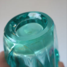 Load image into Gallery viewer, Vintage LENS or BULLET Vase (No. 914). Geometric Czech Art Glass by Rosice Glassworks, Sklo
