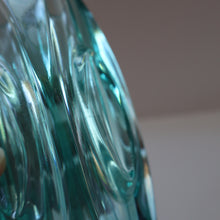 Load image into Gallery viewer, Vintage LENS or BULLET Vase (No. 914). Geometric Czech Art Glass by Rosice Glassworks, Sklo
