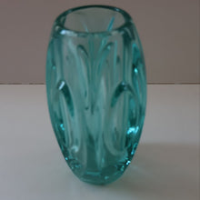 Load image into Gallery viewer, Vintage LENS or BULLET Vase (No. 914). Geometric Czech Art Glass by Rosice Glassworks, Sklo
