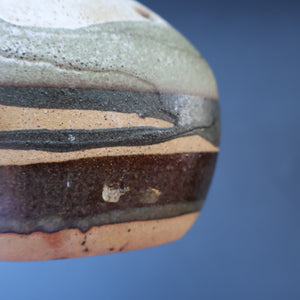 STUDIO POTTERY. SMALL 1960s TREMAEN Pottery Pebble Vase by Peter Ellery, Cornwall