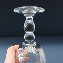 Load image into Gallery viewer, 1980s SCOTTISH STUDIO GLASS. Large Wine Glass with Engraved Deer Design by Norman Orr  (1924 - 1993)
