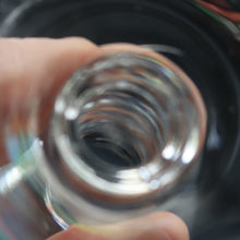 Load image into Gallery viewer, 1980s SCOTTISH STUDIO GLASS. Large Wine Glass with Engraved Deer Design by Norman Orr  (1924 - 1993)
