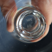 Load image into Gallery viewer, 1980s SCOTTISH STUDIO GLASS. Large Wine Glass with Engraved Deer Design by Norman Orr  (1924 - 1993)
