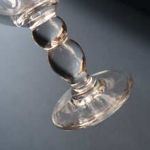 Load image into Gallery viewer, 1980s SCOTTISH STUDIO GLASS. Large Wine Glass with Engraved Deer Design by Norman Orr  (1924 - 1993)

