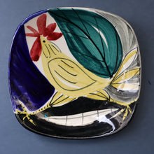 Load image into Gallery viewer, 1950s Norwegian STAVANGERFLINT Decorative Plate with Abstract Bird. Designed by Inger Waage 
