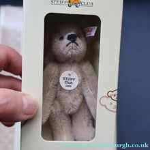 Load image into Gallery viewer, BOXED Collectable Miniature Steiff Club Membership Gift 2005. Silver Grey Bear with Certificate
