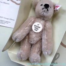 Load image into Gallery viewer, BOXED Collectable Miniature Steiff Club Membership Gift 2005. Silver Grey Bear with Certificate
