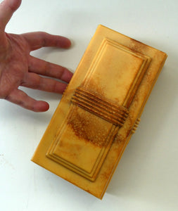 1930s ART DECO Heavy Early Plastic Cigar or Cigarette Box by Buttner Pipe Company