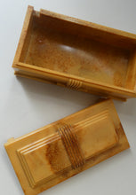 Load image into Gallery viewer, 1930s ART DECO Heavy Early Plastic Cigar or Cigarette Box by Buttner Pipe Company
