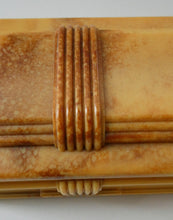 Load image into Gallery viewer, 1930s ART DECO Heavy Early Plastic Cigar or Cigarette Box by Buttner Pipe Company
