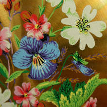 Load image into Gallery viewer, Vintage 1950s British POWDER COMPACT with Floral Design. Probably by MELISSA
