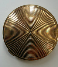 Load image into Gallery viewer, Vintage 1960s POWDER COMPACT with Red Rose and Wee Rose Bud. Gold Tone Background
