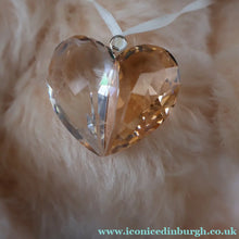 Load image into Gallery viewer, BOXED: Highly Collectable "Jewels" Vintage 2007 SWAROVSKI STEIFF BEAR with Christmas Crystal Heart Pendant (669873)
