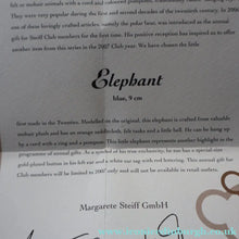 Load image into Gallery viewer, BOXED Collectable Miniature Steiff Club Membership Gift. Elephant (EAN 420603) - Vintage Teddy Bear
