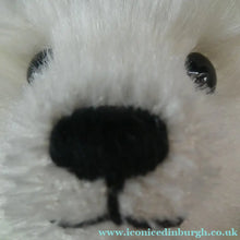 Load image into Gallery viewer, Limited Edition Danbury Mint / Steiff PISCES Small White Mohair Teddy Bear. 9 inches
