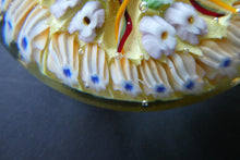 Load image into Gallery viewer, VASART Scottish Glass Paperweight with 5 Spokes; with yellow ground
