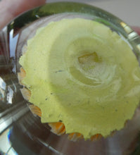 Load image into Gallery viewer, VASART Scottish Glass Paperweight with 5 Spokes; with yellow ground
