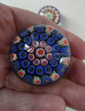 Load image into Gallery viewer, Three Cute MINIATURE Vintage Millefiori Canes Scottish Glass Paperweights
