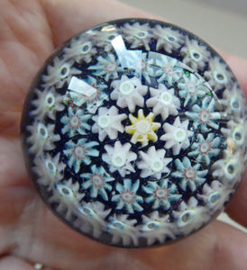 Cute MINIATURE PAIR of Scottish Glass Paperweights. One is a Perthshire and the Other is Strathearn