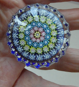 Cute MINIATURE PAIR of Scottish Glass Paperweights. One is a Perthshire and the Other is Strathearn