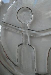 1960s Smoky Grey Moulded Glass Bowl by Erik Hoglund for Kosta Boda